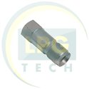 Перехідник сполучний прямий+гайка+ніпель розрізний для термопластикової трубки D8, GOMET (Тип Rail, Emer)